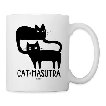 Katze Masutra! - Tasse - Weiß - Rechts