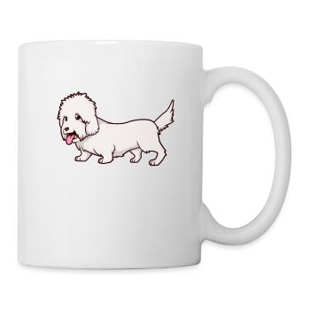 Kawaii Dandie Dinmont Terrier - Mug blanc - blanc - Droite