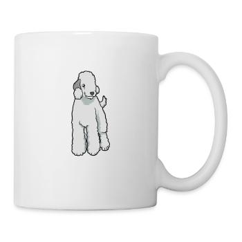 Kawaii Bedlington Terrier - Mug - white - Right