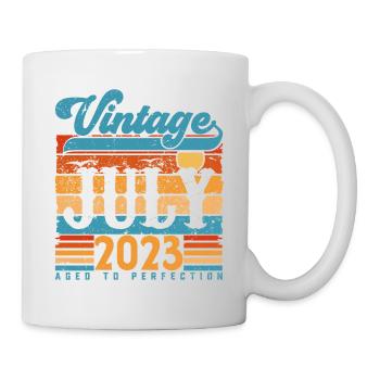 Juillet 2023, Cadeau Anniversaire juillet 2023. - Mug blanc - blanc - Droite