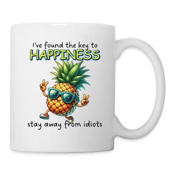 I have found the key to happiness. Funny Gift. - Mug - white - Right