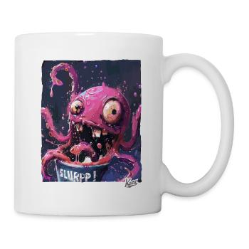 Un seau plein de couleurs acidulées : Kraken Slurp - Mug blanc - blanc - Droite