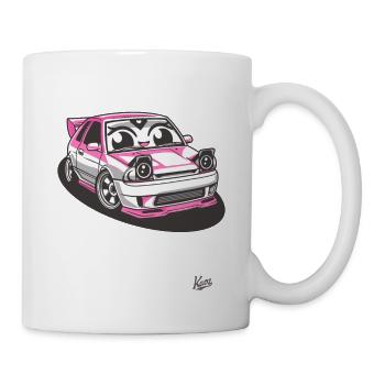 Chibi Auto : Japanisches JDM-Straßenrennen-Tuning - Tasse - Weiß - Rechts