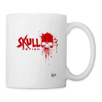 Totenkopf-Fetisch: Rock den Schädel-Style - Tasse - Weiß - Rechts