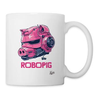 Robo-Pig: The Cybernetic Robot Pig - Mug - white - Right
