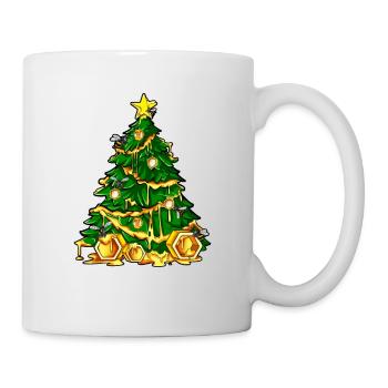Abeilles et miel - Arbre de Noël apiculteur - Mug blanc - blanc - Droite