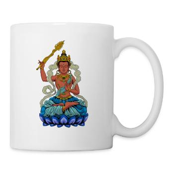 Bouddhisme Dieu Bodhisattva Manjushri - Mug blanc - blanc - Droite
