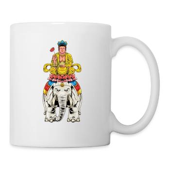 Buddhism God Bodhisattva Samantabhadra - Mug - white - Right