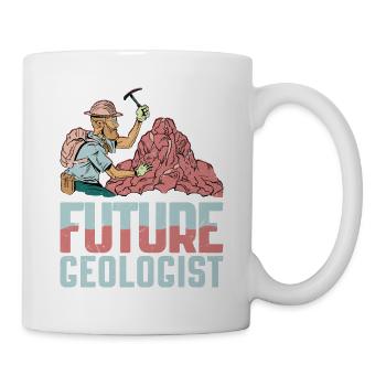 Geologist Noun Geology Rock Collector - Tasse - Weiß - Rechts