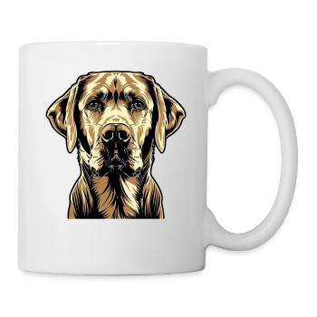 Labrador Retriever Chien Amour Jeunes Labradors Mignons - Mug blanc - blanc - Droite