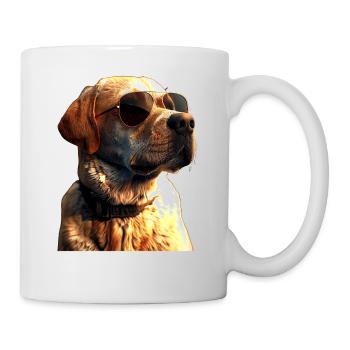Labrador Retriever Chien Amour Jeunes Labradors Mignons - Mug blanc - blanc - Droite
