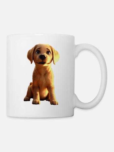 Labrador Retriever Hund Liebe Junge Süße Labradore - Tasse - Weiß