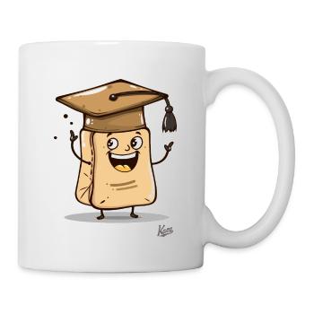 Thé drôle drôle en sachet de thé en tant que diplômé - Mug blanc - blanc - Droite