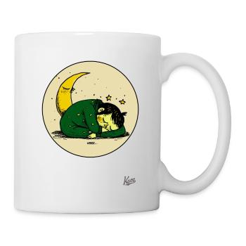 Sleeping Toddler and the Moon and the Stars - Mug - white - Right
