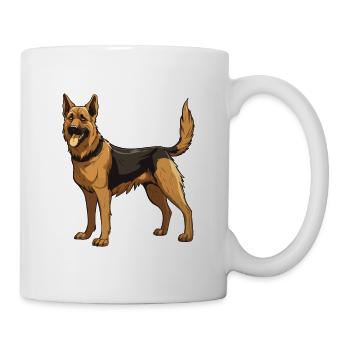 German Shepherd Dog Animal - Mug - white - Right
