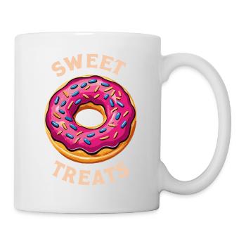 BEIGNETS, FRIANDISES SUCRÉES - Mug blanc - blanc - Droite