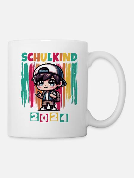 Einschulung Grundschüler Schulkind 2024 - Tasse - Weiß
