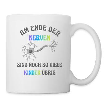 À bout de nerfs - Mug blanc - blanc - Droite
