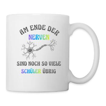 À bout de nerfs - Mug blanc - blanc - Droite
