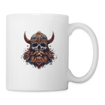 Wikinger Odin Totenkopf - Tasse - Weiß - Rechts