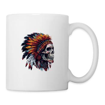 Indian Chief Skull - Mug - white - Right