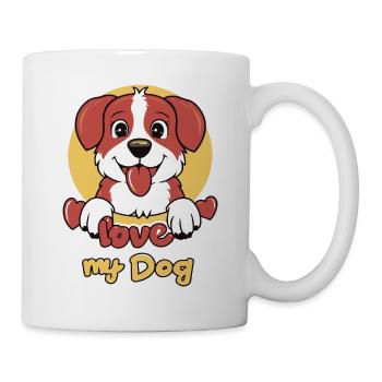 J’AIME MON CHIEN - Mug blanc - blanc - Droite