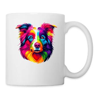 Colorful Pop Art Border Collie Border Collies - Mug - white - Right