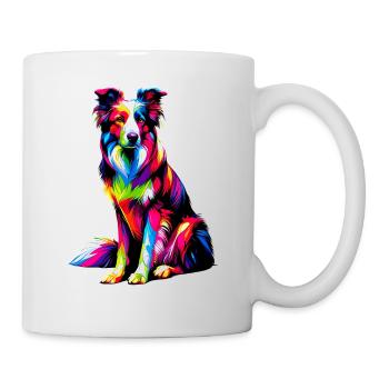Colorful Pop Art Border Collie Border Collies - Mug - white - Right