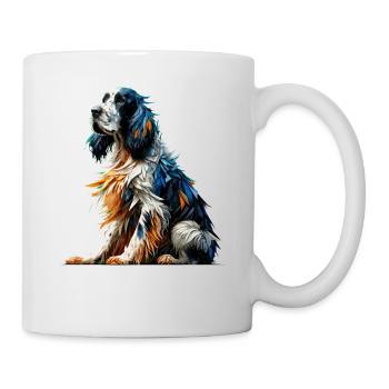 Polygon Art Setter Anglais Setter Laverack - Mug blanc - blanc - Droite