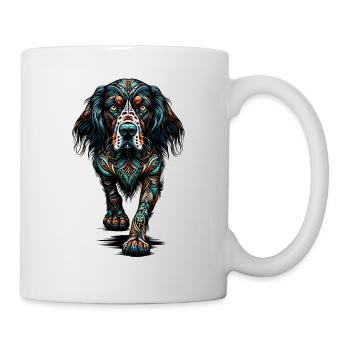 Mandala Art Setter Anglais Setter Laverack - Mug blanc - blanc - Droite