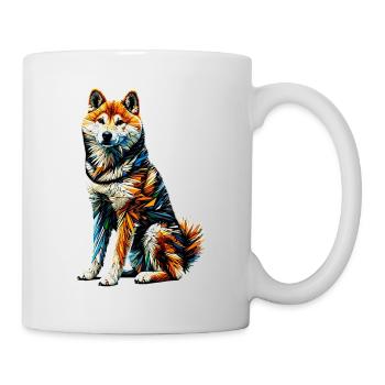 Polygon Art Japanese Shiba Inu - Mug - white - Right