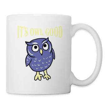 C’est un bon hibou Nocturnal Birds Of Prey Lover Humour - Mug blanc - blanc - Droite