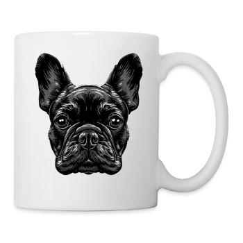 Bouledogue français motif chien bouledogues dogue allemand - Mug blanc - blanc - Droite