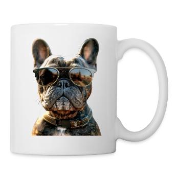 Bouledogue français motif chien bouledogues dogue allemand - Mug blanc - blanc - Droite
