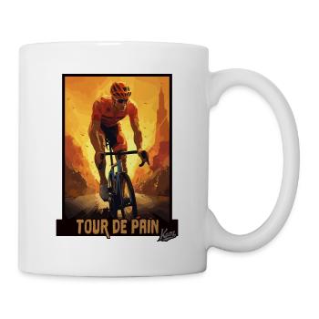 Tour de la souffrance : Cyclistes sur route Cyclisme Courses cyclistes - Mug blanc - blanc - Droite