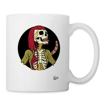 Super cool human as a skeleton scorpion - Mug - white - Right