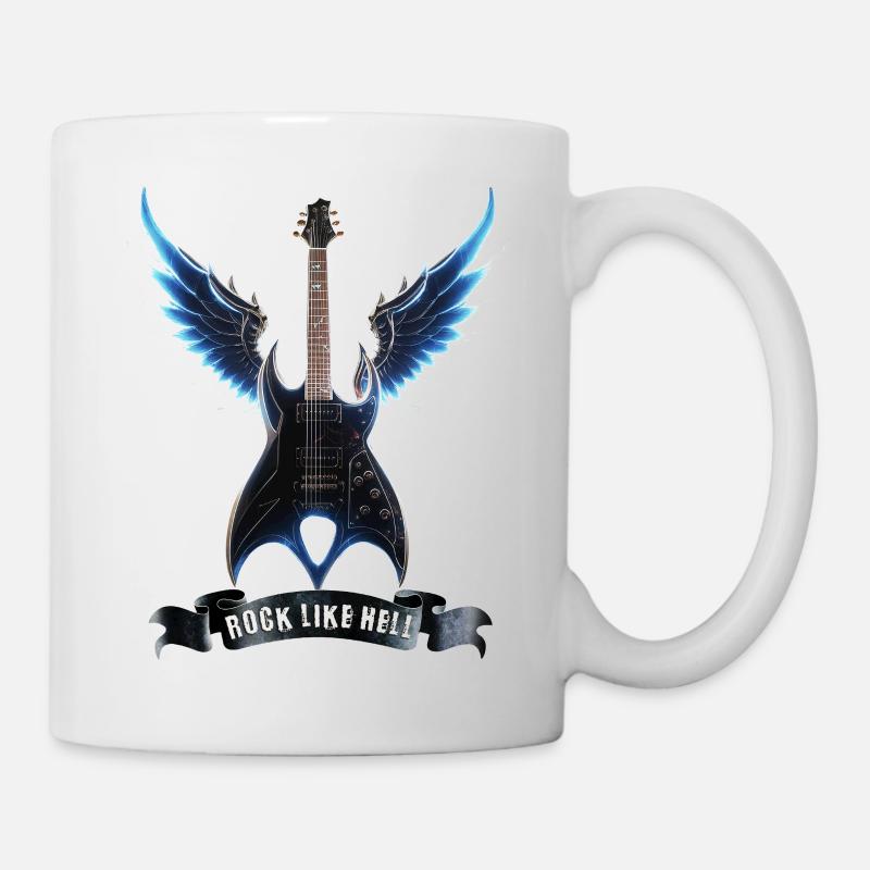 Guitare Rock 2024 01 - Mug blanc - blanc