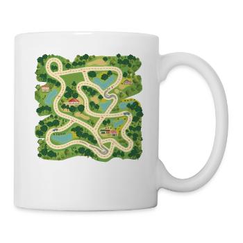 Car Play Mat For Children - Parents Massage 3 - Tasse - Weiß - Rechts