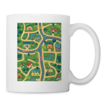 Kids Car Play Mat - Parent Massage Aid 3 - Tasse - Weiß - Rechts