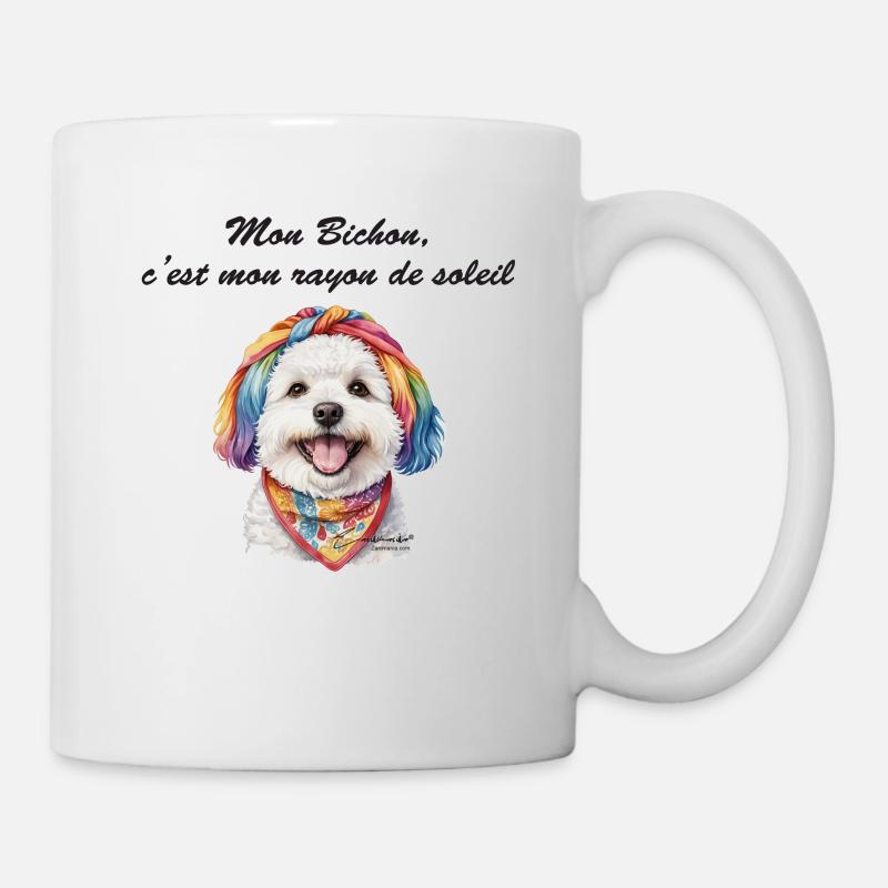 Bichon rayon de soleil - Mug blanc - blanc