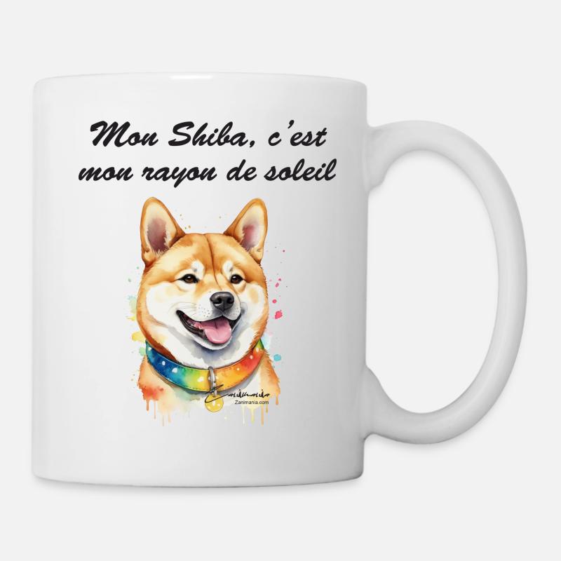 Shiba rayon de soleil - Mug blanc - blanc