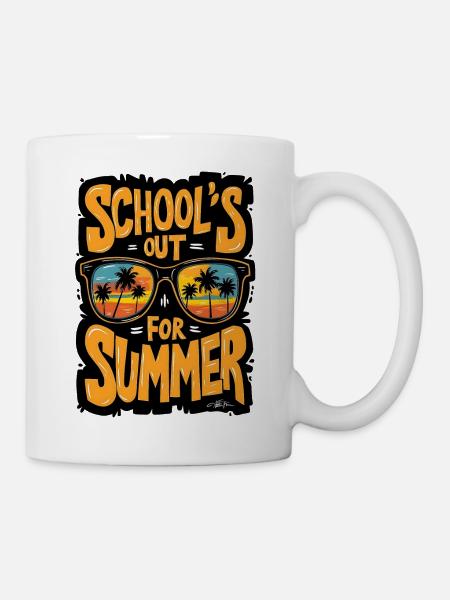 Schulreife Sommerzeit - Tasse - Weiß