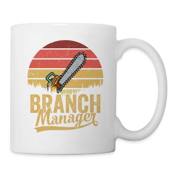 Branch Manager Logger Lumberjack Logging - Tasse - Weiß - Rechts