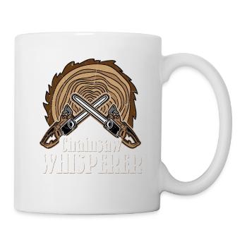 Chainsaw Whisperer Logger Lumberjack Logging - Mug - white - Right