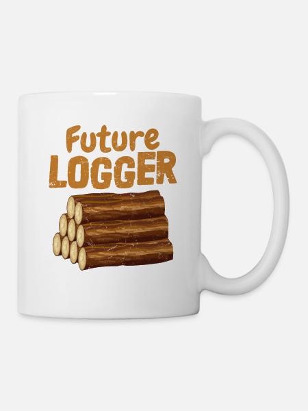 Future Logger Logging Lumberjack - Tasse - Weiß