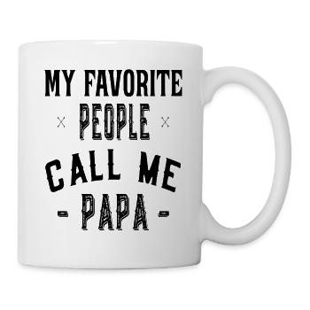 Father's Day Grandpa - My favorite people call me Dad - Mug - white - Right