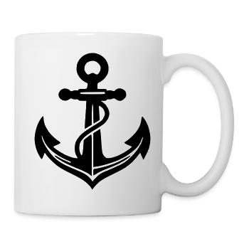 Anchor black - Mug - white - Right