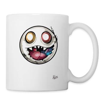 Böse Lustige Horror Kreatur - Tasse - Weiß - Rechts