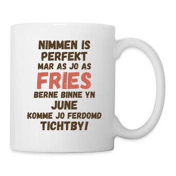 Frisons nés en juin anniversaire chemise design - Mug blanc - blanc - Droite