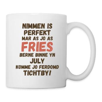 Stolzer friesischer Geburtstag, geboren im Juli - Tasse - Weiß - Rechts